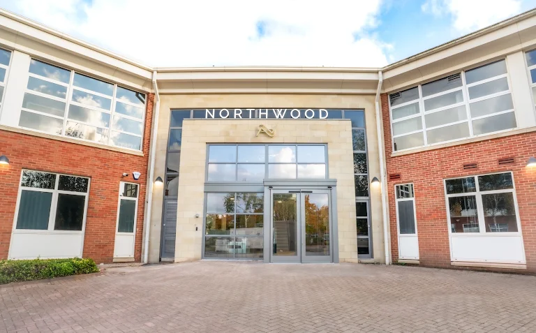 Front entrance of Northwood Hospital, Bristol, home of the Luventai laboratory